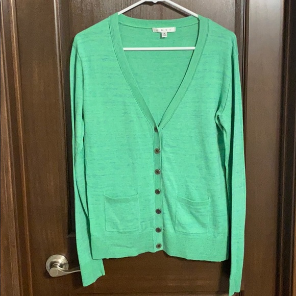 CAbi 697 Green Button Up Cardigan - Picture 2 of 6